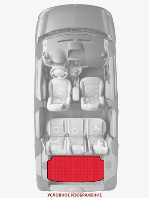 ЭВА коврики «Queen Lux» багажник для Mitsubishi Pajero Evolution